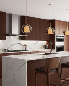 <b>Prime</b> Core Custom Artificial Kitchen Bathroom Vanity Tops Calacatta Quartz Countertops 2-3cm Prefab Cut 1 Year Warranty Polished - Product Image 1