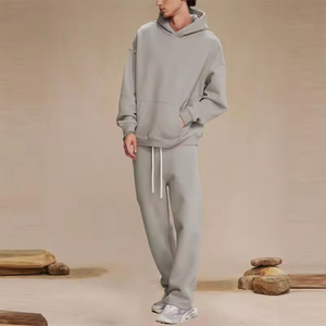 Ensemble de survêtement lourd personnalisé | Sweat à capuche unisexe et joggeurs | Survêtement haut de gamme pour homme | Tenue décontractée Streetwear 2025 - Product Image 2