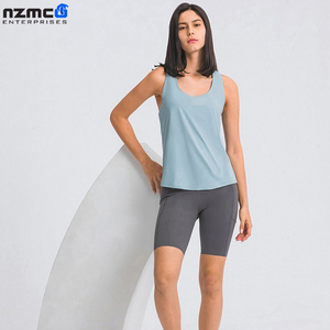 Débardeur d'été décontracté pour femmes pour les entraînements de sport et de gymnastique Maillot respirant et à séchage rapide Longue longueur - Product Image 5