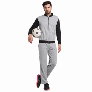 New Design Fashionable Tracksuit Wholesale Causal Activewear Tracksuit Men Thicken Fleece Plain <b>Hoodies</b> Men Zipper Tracksuit Set - Product Image 3