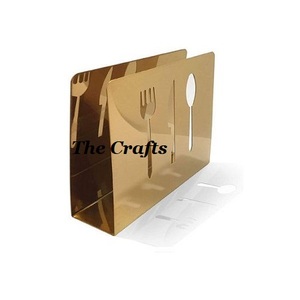 Stainless Steel Gold Color Napkin <b>Holder</b> With Superior Quality <b>Tissue</b> Paper <b>Holder</b> For Home Restaurant Use - Product Image 1
