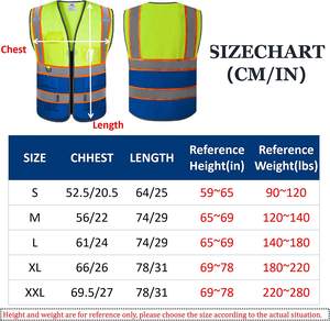เสื้อกั๊กเซฟตี้มีหลายกระเป๋า,เสื้อกั๊กเซฟตี้สะท้อนแสงมองเห็นได้ชัดเจนเสื้อใส่ทำงานใส่ทำงานตอนกลางคืน - Product Image 6