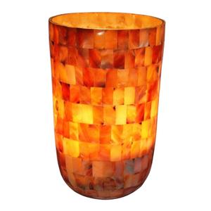 Porte-bougie en verre en forme de U fait à la main de luxe, transparent, élégant, en métal, lanternes, pots, Noël - Product Image 1