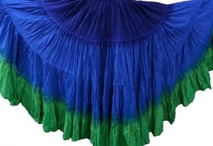 Falda Gitana de Algodón Teñido de 25 Yardas, Falda Larga Maxi Boho para Mujer, Ropa de Baile Transpirable, Atuendos de Escenario, Estilo Latino IMPACT - Product Image 6