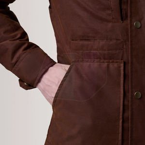 Chaqueta de Lona para Hombre, Diseño Moderno con Capucha, Tejido Resistente, Secado Rápido, Transpirable, Ajuste Cómodo para Estilo Urbano - Product Image 6