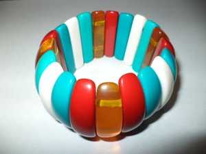 "Bracelets en résine multicolore de qualité supérieure, bijoux de mode faits à la main pour femmes et filles" - Product Image 2