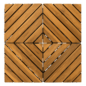 Texture antidérapante de tuile en bois solide de conception moderne superbe de HPW-04 chaude pour le plancher extérieur pour le balcon de décoration à la maison/plancher d'entrée - Product Image 6