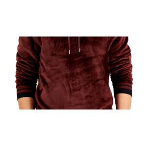 Felpa con Cappuccio in Velluto a Coste INC International Concepts per Uomo, Taglie XL/XS/XS, Etichetta Personalizzata, Vestibilità Regolare, Marrone, Oversize - Product Image 3