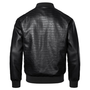 เสื้อแจ็คเก็ตวินด์เบรกเกอร์ทรงสลิมฟิต ผ้าแคนวาส หนังแท้ ดีไซน์วินเทจ สไตล์นักบิน ระบายอากาศได้ดี ซิปหน้า สตรีทแวร์ แฟชั่นใหม่มาแรง - Product Image 3