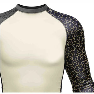 Impression de logo personnalisé, respirant, séchage rapide, anti-bactérien, rash guard, dernier design, vêtements de sport pour hommes, couleur unie, manches longues - Product Image 5