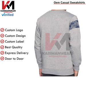 Sudaderas personalizadas con sol desteñido para hombres, Jersey vintage con bordado desgastado y lavado ácido, ropa de calle retro de gran tamaño, cuello redondo informal - Product Image 6