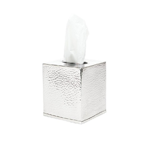 Élégante boîte à serviettes en métal plaqué or avec design martelé, parfaite pour les ustensiles de cuisine. - Product Image 5