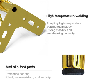 Nouveau modèle de pieds de meubles en métal doré pour canapé, armoire et chaise, incluant pieds inclinés pour canapé et pieds de chaise de haute qualité pour salon - Product Image 5