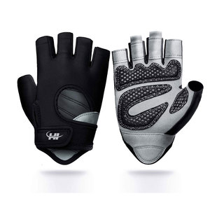 Gants de fitness en cuir pour la musculation et les entraînements en salle de sport avec paume respirante antidérapante et soutien du poignet pour hommes - Product Image 1
