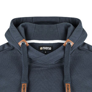 Sudadera de bolsillo de invierno sólido para hombre transfronterizo, Jersey 100% de algodón polar con capucha, ropa deportiva informal, transpirable de secado rápido - Product Image 2