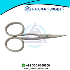 Ciseaux incurvés professionnels pour gaucher pour broderie ongles cuticules manucure Instruments de beauté avec pointe de lame tranchante en gros - Product Image 6