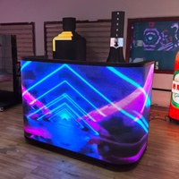 Mesa de DJ con Pantalla LED P2.5 a Todo Color, Resolución 8K, Brillo de 800CD, para Bares Nocturnos y Festivales de Música