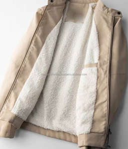 Chaqueta de Cuero Sintético de Talla Grande OEM para Hombre, Chaqueta de Cuero Sintético para Hombre - Product Image 4