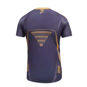 Camiseta de Compresión Deportiva Green Hill 2023 Sublimada, Manga Corta, Color Gris, Protección UV, Nailon, para MMA - Product Image 3