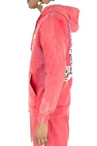 Conjunto Deportivo de Dos Piezas para Hombre, Estilo Urbano, Holgado, Lavado Ácido, Sudadera con Capucha y Pantalones Deportivos Personalizados 2025 - Product Image 6