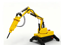 Marteau de démolition à essence, robot de démolition hydraulique sur chenilles pour démontage de structures dangereuses