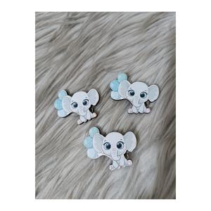 Figura di elefante blu con 25 palloncini, 4 cm UV stampato, adatto per la decorazione regalo