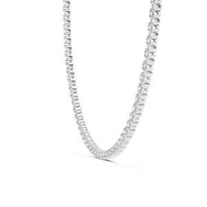 DE-VVS IGI Certified 925 <b>Silver</b> Luxury <b>Tennis</b> <b>Necklace</b> Lab Grown Diamond Brilliant Cut Bezel Prong Setting Weddings Parties - Product Image 3