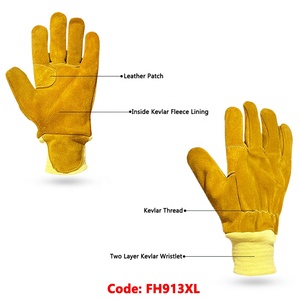 Top vente en gros pompier travail gant de sécurité saison d'hiver gant de pompier ignifuge gants en cuir du Pakistan - Product Image 2