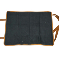 Étui à couteaux de chef en cuir artisanal de qualité supérieure, sangle réglable, boucles sécurisées, plusieurs compartiments – Style vintage, finition très polie