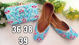 Combo Set <b>Jutti</b> With Clutch Indian Heavy <b>Jutti</b> Women Stylish Clutch - Product Image 5