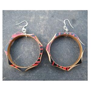 ต่างหูแฟชั่นทำจากไม้มาใหม่ต่างหูแฟชั่นมินิมอลแบบมีหัวเข็มขัดสำหรับผู้หญิงอุปกรณ์เสริมหูคุณภาพสูง - Product Image 5