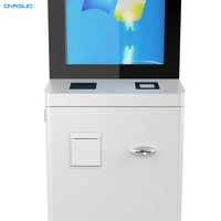Terminal Punto de Venta con Pantalla Táctil Autoservicio de 21.5 Pulgadas, con Soporte de Pie, Impresión de Tickets para Restaurantes, Escáner Térmico de Códigos QR y Códigos de Barras, SDK