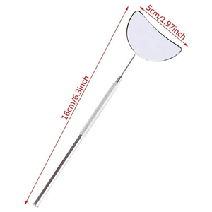 Miroir à cils portable en acier inoxydable personnalisé à large angle, finition en alliage de zinc, application précise, utilisation quotidienne durable - Product Image 5