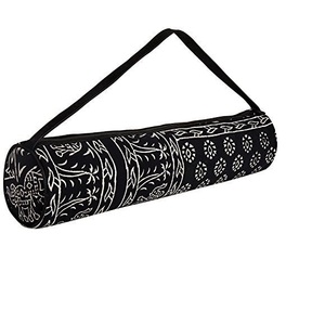 เสื่อโยคะเล่นยิมลายดอกไม้มันดาลาแบบดั้งเดิมพร้อมกระเป๋าหิ้วทำจากผ้าฝ้ายอินเดียใหม่ - Product Image 2