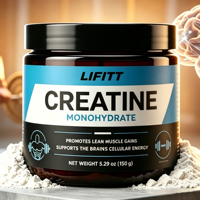 Créatine monohydrate en poudre de haute pureté, micronisée, sans arôme, nutrition sportive, en vrac, fournisseur de compléments alimentaires OEM ODM, étiquette privée