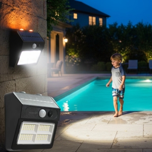 Lámpara de Pared LED Solar Decorativa para Exteriores HOMEHOP, Impermeable, con Sensor de Movimiento para Hogar, Jardín, Patio y Camino - Product Image 1