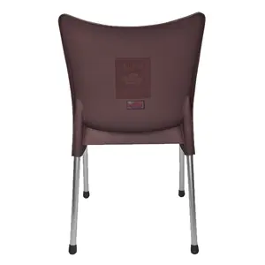 Пластиковый стул ALTIS в современном дизайне черного цвета для кафе, банкетов, свадеб, мероприятий и обедов (Д: 575 мм, Ш: 428 мм, в: 868 мм)