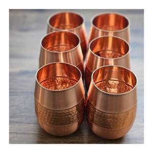 Vaso inteligente de artesanías más vendido, exportador indio de cobre potable con alta calidad - Product Image 4