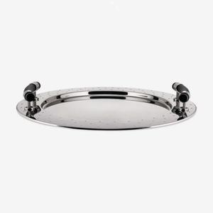 <b>Set</b> of 4 Premium Quality Stainless Steel Serving Tray with Customized Shape & Size Antique Finish Steel Serving Tray for <b>Tea</b> - Product Image 2
