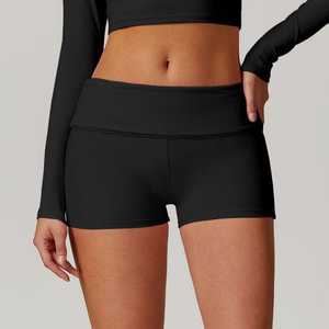 Ropa deportiva holgada de verano para mujer, pantalones cortos de 2 piezas para entrenamiento, correr, gimnasio, pantalones cortos de Yoga - Product Image 1