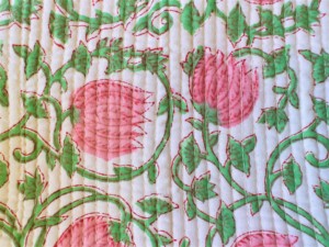 Pure Cotton Floral Printed <b>Laptop</b> Bag With Zipper Tablet <b>Sleeve</b> Quilted Block Print <b>Laptop</b> Accessories Pouches - Product Image 5