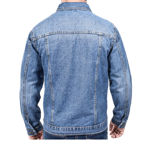 Ropa informal con logotipo personalizado, precio al por mayor, a la moda chaqueta vaquera, pantalones vaqueros para montar para hombre, envío DDP - Product Image 4