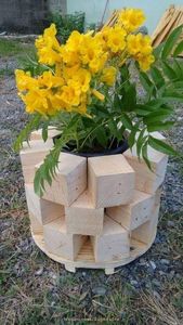 กระถางต้นไม้ทำจากไม้สำหรับงานหัตถกรรมหวังว่าจะปลูกต้นไม้ในสวนหลังบ้านกระถางไม้สำหรับสวน - Product Image 2