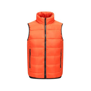 Chaqueta informal de invierno para hombre con diseño OEM, chaleco vaquero sin mangas con chaleco de malla, chaqueta acolchada de uso general - Product Image 5