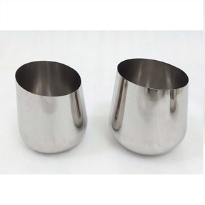 Jardinière ronde conique en acier inoxydable avec finition polie miroir, design moderne pour la décoration de la maison, du bureau ou des fêtes - Product Image 5