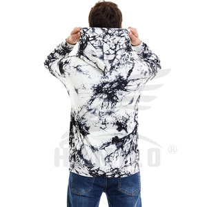 Men's Tie-<b>Dye</b> Hooded Sweatshirt Regular Fit Knitted Polyester Casual Autumn Wear - Product Image 3