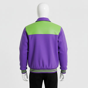 Fabricantes de Ropa Diseña Tu Propia Chaqueta Universitaria Chaqueta Universitaria de Lana de Alta Calidad con Logotipo Bordado en Chenilla Personalizado para Hombre - Product Image 2