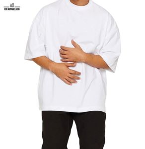 Camiseta de gran tamaño personalizada de alta calidad 100% peinado preencogido de algodón de talla grande camisetas de etiqueta privada de gran tamaño camisetas para hombre - Product Image 2