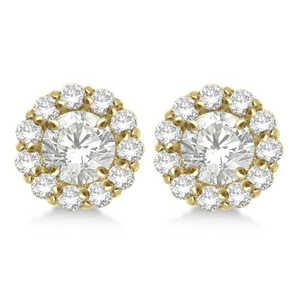 Monturas de Oro Amarillo de 14K para Pendientes de Diamantes Redondos de 5mm, Pendientes de Diamantes de 0.77ct - Product Image 4