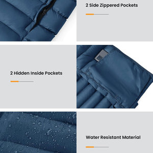 Logotipo personalizado Calor Impermeable de alta calidad Ropa al aire libre Chaquetas de hombre Cuello con capucha Chaqueta acolchada de tamaño regular para hombres - Product Image 5